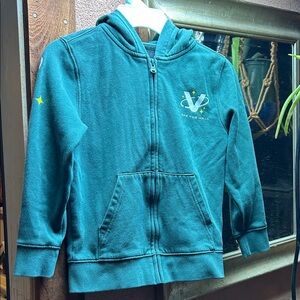 Vans Kids Teal Green Cosmic Zip-Up Hoodie 5T